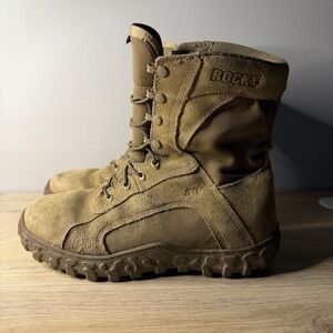 Rocky S2V Special Ops Tactical Military Combat Boots Mens 10.5 W Wide Brown